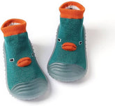 Rubber - Grip Sole Socks Green